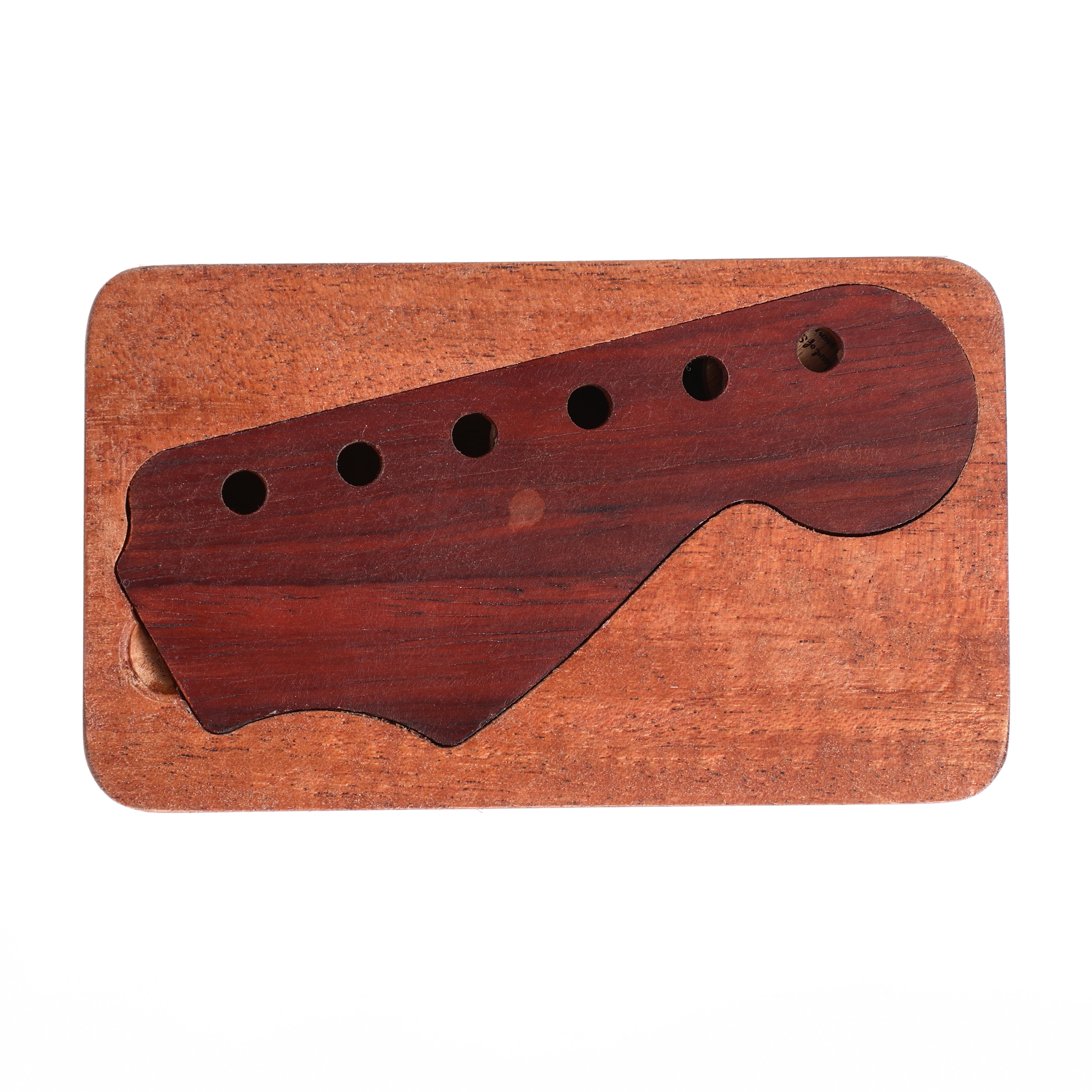 Guitar Pick Case with Custom Headstock Lid