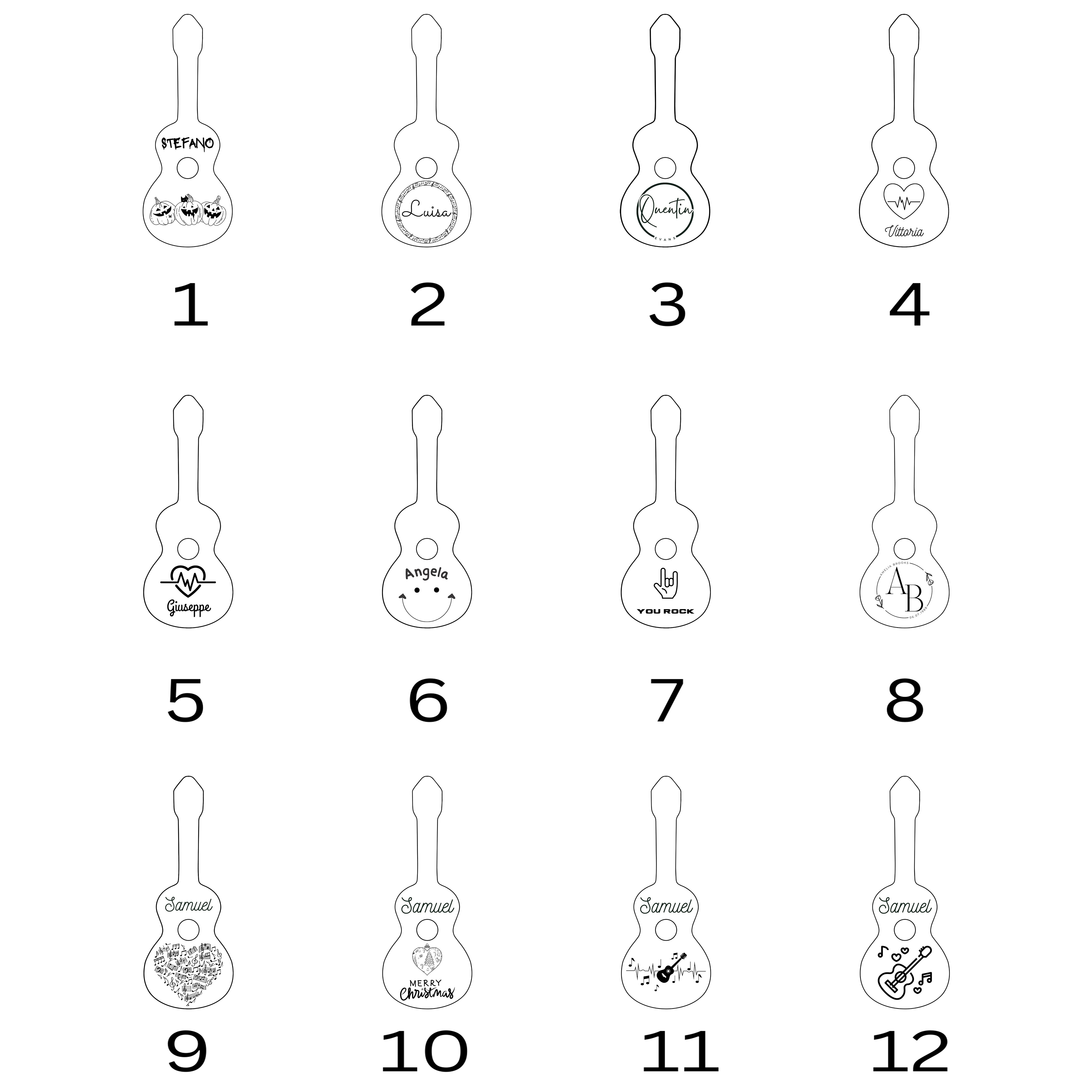 Wooden Guitar Pick Case with Magnetic Stand