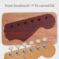 Crown - A Wooden Pick Case Shaped by Their Guitar